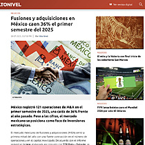 Fusiones y adquisiciones en M�xico caen 36% el primer semestre del 2025